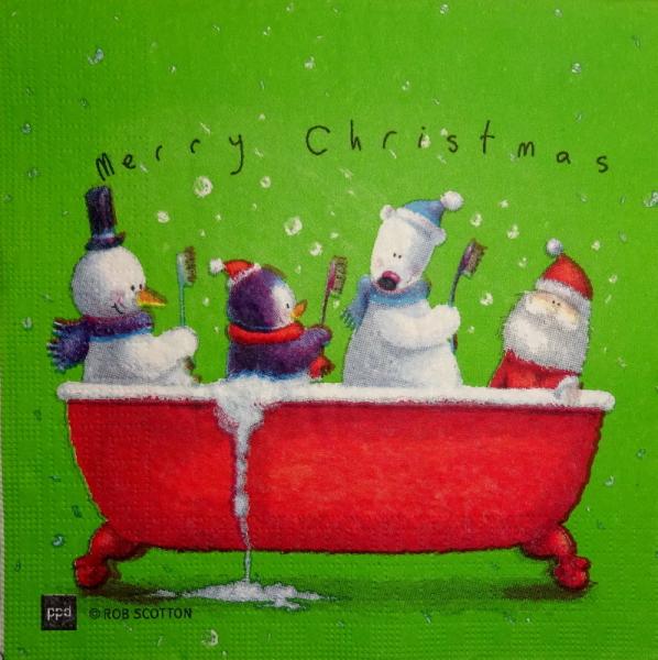 233 Schneemann - 3-lagig(blau) - ppd - Rob Scotton